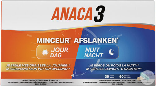Anaca3 Schlankheit Tag-Nacht 60 Kapseln