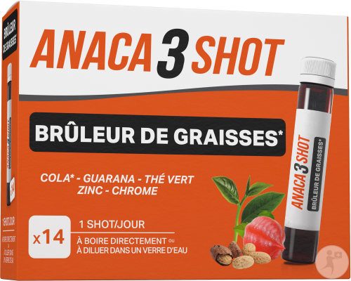 Anaca 3 Shot Fettverbrennung Nahrungsergänzungsmittel 14 Stück