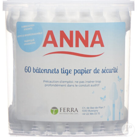 Anna Wattestäbchen Sicherheit 60 Stück