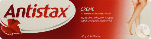 Antistax Venencreme Mit Rotem Weinlaubextrakt Müde Und Schwere Beine Tube 100g