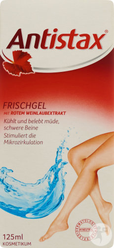Antistax Frischgel Mit Rotem Weinlaubextrakt Müde Und Schwere Beine Tube 125ml
