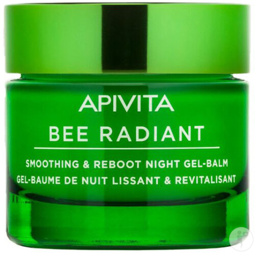 Apivita Bee Radiant Nacht Gel-Balsam Glättend & Revitalisierend Tiegel 50ml