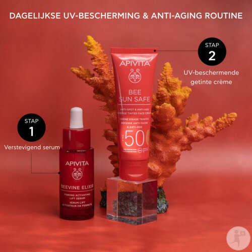 Apivita Bee Sun Safe Getönte Gesichtsgel-Creme SPF50 Hydra Frische 50ml-4