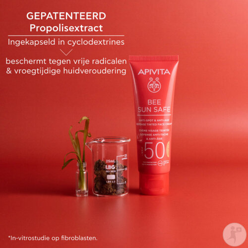 Apivita Bee Sun Safe Getönte Gesichtsgel-Creme SPF50 Hydra Frische 50ml-5