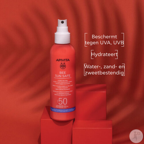 Apivita Bee Sun Safe Hydra Melting Ultra Light Face & Body Spray Marine Algae & Propolis SPF50 200ml-2