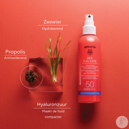 Apivita Bee Sun Safe Hydra Melting Ultra Light Face & Body Spray Marine Algae & Propolis SPF50 200ml-3