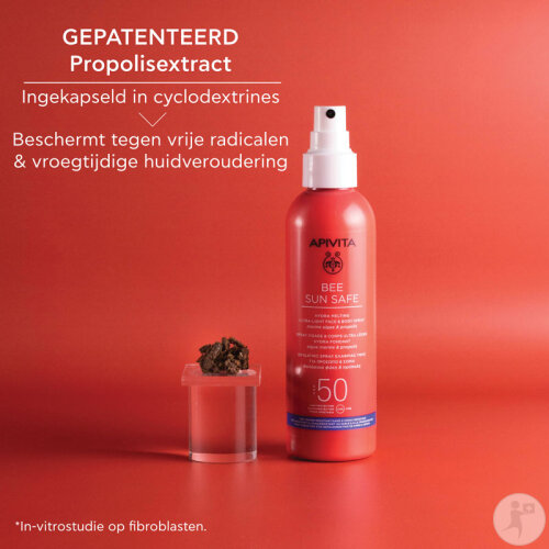 Apivita Bee Sun Safe Hydra Melting Ultra Light Face & Body Spray Marine Algae & Propolis SPF50 200ml-4