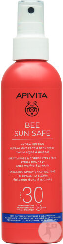 Apivita Bee Sun Safe Hydra Melting Ultraleichtes Gesichts- Und Körperspray LSF30 200ml