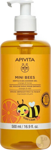 Apivita Kids Mini Bees Sanftes Duschgel Orange Und Honig Pumpflasche 500ml