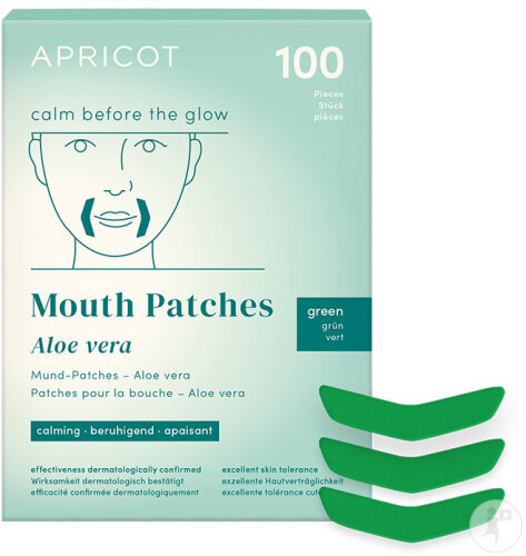 Apricot Calm Before The Glow Patches Für Den Mund Aloe Vera 100 Stück