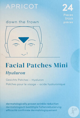Apricot Down The Frown Gesichtspatches Mini Hyaluron 24 Stück