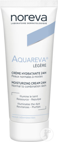 Noreva Aquareva Light 24h Feuchtigkeitscreme Normale Bis Mischhaut Tube 40ml