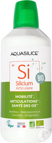 Aquasilice Silizium Buvable Zertifizierte Bio-Gelenk Mobilität Und Gelenke Flasche 1l