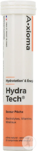 Aragan Hydratech Pfirsich Elektrolyte Hydratation & Energie 20 Brausetabletten