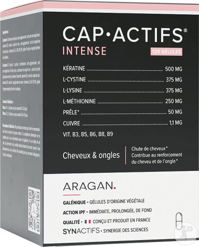 Aragan Synactifs Capactifs Intense Haare Und Nägel Keratin 120 Kapseln