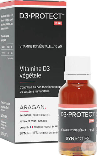 Aragan Synactifs D3 Protect Immunität Vitamin D3 Flakon 20ml