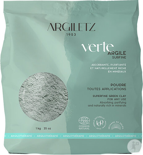 Argiletz Grüne Tonerde Extrafein Pulver Beutel 1kg