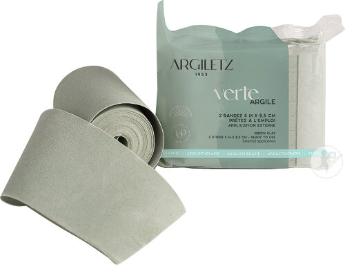 Argiletz Grüne Tonerde Strips 5m x 8,5cm Stück 2
