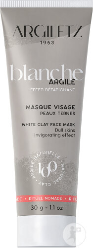 Argiletz Mini Gesichtsmaske Weiße Tonerde Gebrauchsfertig Fahle Haut Tube 30g