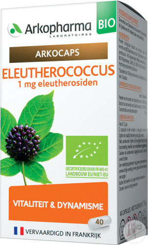 Arkopharma Arkocaps Eleutherococcus Bio Vitalität Und Dynamik 40 Kapseln