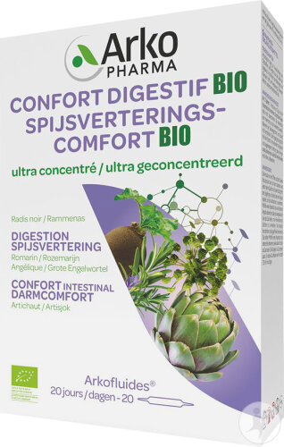 Arkofluides Verdauungs-Komfort Bio 20 Ampullen