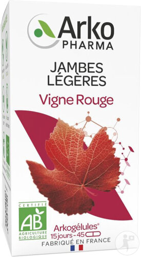 Arkogélules Weinrebe Bio Leichte Beine 45 Kapseln