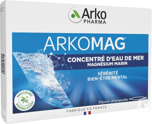 Arkopharma Arkomag Meerwasserkonzentrat Marines Magnesium Ampullen 20x10ml
