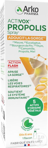 Arkopharma Activox Halsspray Eukalyptus Thymian Kamille Propolis Honig 30ml