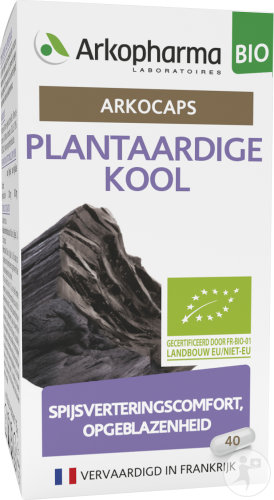 Arkopharma Pflanzliche Kohle Nahrungsergänzung Verdauungskomfort Bio 40 Kapseln