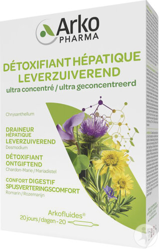 Arkopharma Arkofluide Hepatische Entgiftung Ampullen 20x10ml