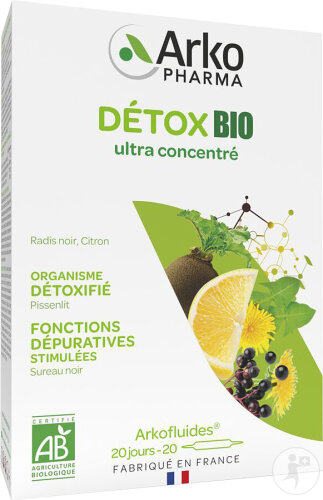Arkopharma Arkofluides Detox Bio 20 Ampullen