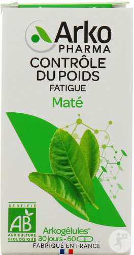 Arkopharma Arkogélules Gewichtskontrolle Mate Bio 60 Kapseln