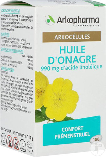 Arkopharma Arkocaps Nachtkerzenöl Prämenstrueller Komfort 180 Kapseln