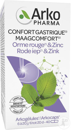 Arkopharma Arkogélules Roter Ulmenrinde + Zink 40 Stück