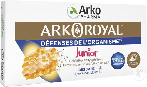 Arkopharma Arkoroyal Gelée Royale Abwehrkräfte Des Organismus Junior 5 Monodosen