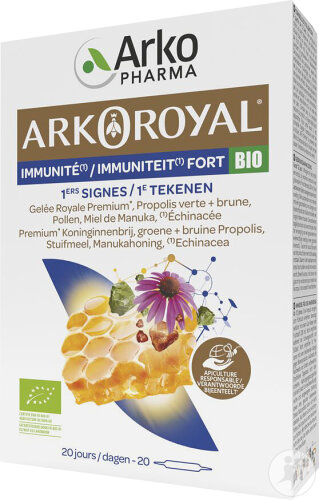 Arkopharma Arkoroyal Immunity Forte Gelée Royale Bio Ampullen 20x10ml