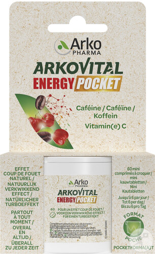 Arkopharma Arkovital Energy Pocket 60 Mini-Kautabletten