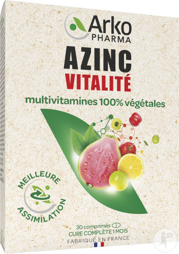 Arkopharma Azinc Vitalität Pflanzliche Multivitamine 30 Kapseln