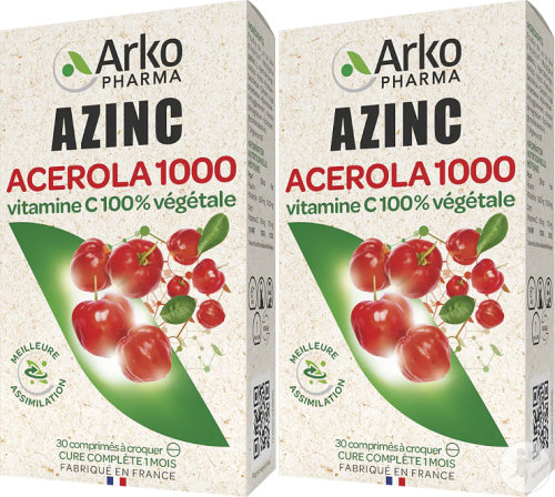 Arkopharma Azinc Vegetal Acerola 1000 Duopack 2x30 Tabletten