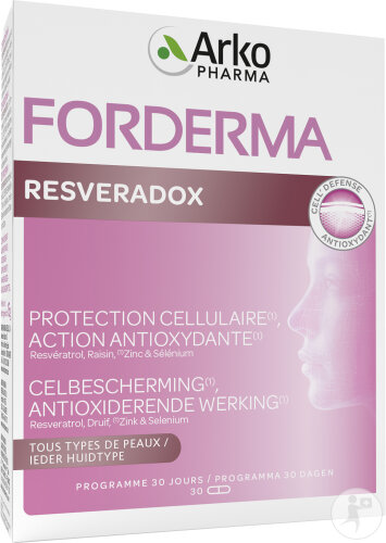 Arkopharma Forderma Resveradox Alle Hauttypen 30 Kapseln