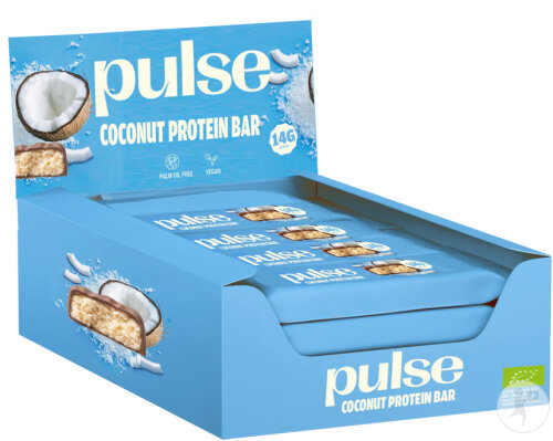 Pulse Protein Proteinriegel Kokos Display 12x55g
