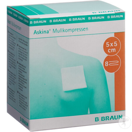 Askina Mullkompresse 5x5cm 50 Stück