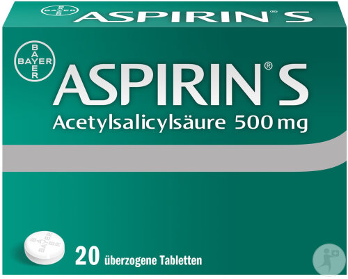 Bayer Aspirin S Acetylsalicylsäure 500mg 20 Tabletten