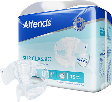 Attends Slip Classic Einmal-Slip Bei Starker Inkontinenz Saugstärke 10 Größe L 15 Stück