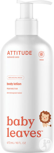 Attitude Baby Leaves Körperlotion Birnennektar Pumpflakon 473ml