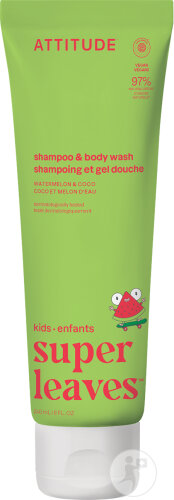 Attitude Super Leaves Kinder 2in1 Shampoo Kokosnuss & Wassermelone Tube 240ml
