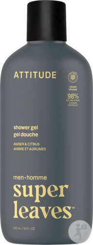 Attitude Super Leaves Men Duschgel Amber & Zitrusfrüchte 415ml