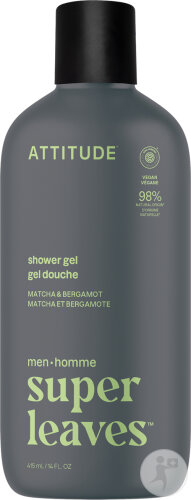 Attitude Super Leaves Men Duschgel Matcha & Bergamotte 415ml