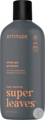 Attitude Super Leaves Men Duschgel Patchouli & Bourbon 415ml