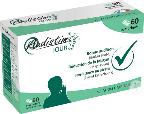 Audistim Tinnitus Tag 60 Teilbare Filmtabletten